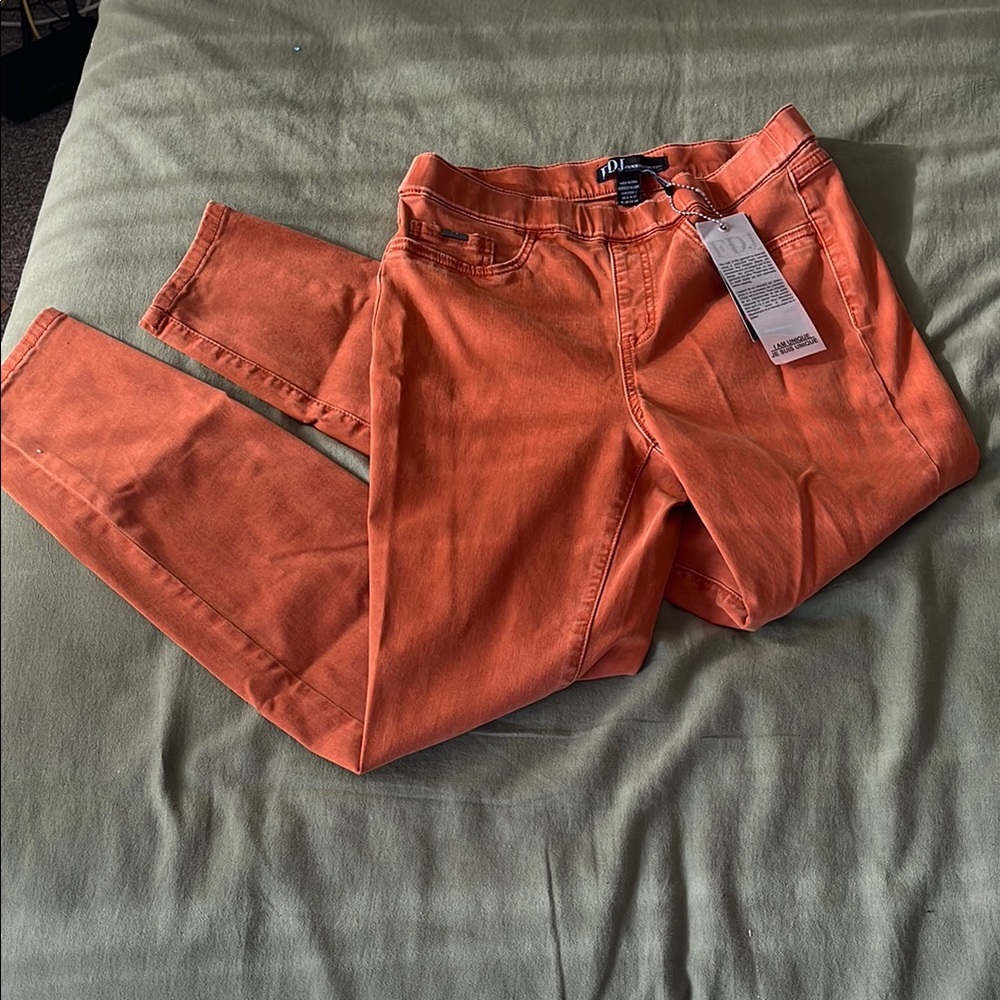 Orange Denim Jeans